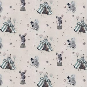 Mrs Mighetto Wall Paper Circus Mighetto Powder Pink