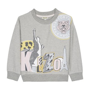 Kenzo SS17 Bertille Sweatshirt Light Marled Grey