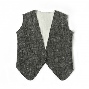 TreeHouse By Anja Schwerbrock Lenio Waistcoat Black White - Marl + Ivory