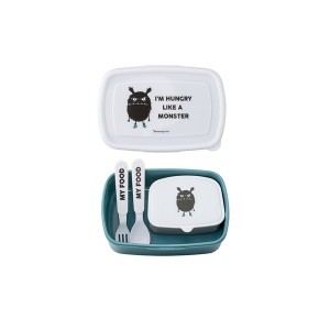Bloomingville Mini Lunch Box With Monster Blue