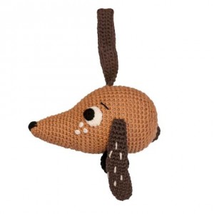 Sebra Crochet Music Dog Head