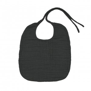 Numero 74 Baby Bib Round Dark Grey