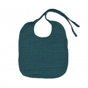 Numero 74 Baby Bib Round Teal