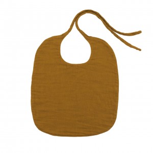 Numero 74 Baby Bib Round Gold