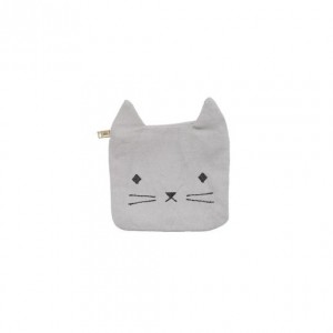 Fabelab Animal Coin Pouch Cat Grey