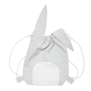 Fabelab Animal String Backpack Bag Pirate Bunny Light Grey