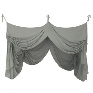 Numero 74 Bed Drape Single Silver Grey