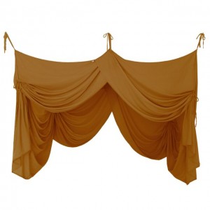 Numero 74 Bed Drape Single Gold