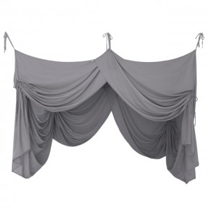 Numero 74 Bed Drape Double Stone Grey