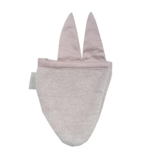 Fabelab Bath Mitt Animal Bunny Mauve