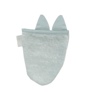 Fabelab Bath Mitt Animal Cat Foggy Blue