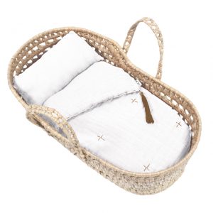 Numero 74 Doll Bedding White (Basket Not Included)