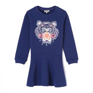 Kenzo Kids AW17 Dress Midnight Blue Tiger Head