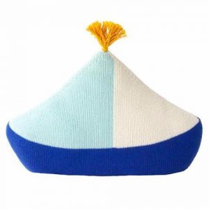 BlaBla Kids Cushion Pillow Blue Boat