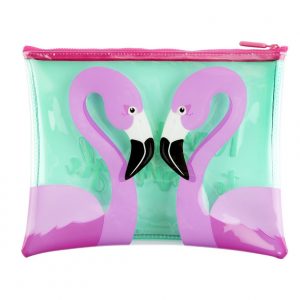 Sunnylife See Thru Beach Pouch Flamingo