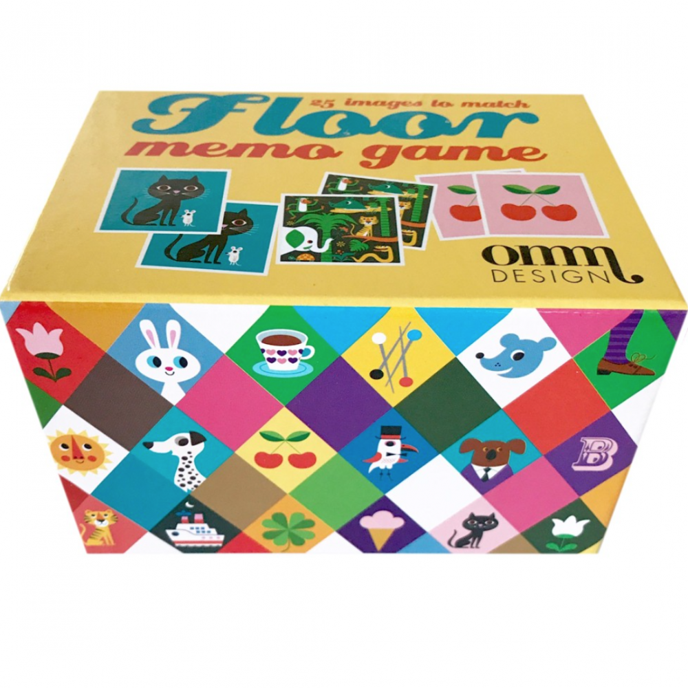 OMM Design Floor Square Memory Game by Ingela P Arrhenius Leo & Bella