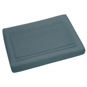 Numero 74 Changing Pad Fitted Cover Square Ice Blue