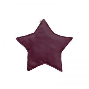 Numero 74 Star Cushion Velvet Red Macaron Small