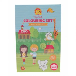 Tiger Tribe Colouring Set - A Day At The Zoo