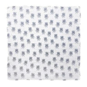 Mister Fly Muslin Wrap White Bunny Floral