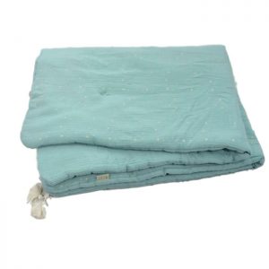 Lilu Muslin Quilt Dusty Blue