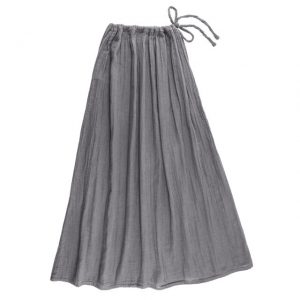 Numero 74 Ava Mum Long Maxi Skirt Stone Grey