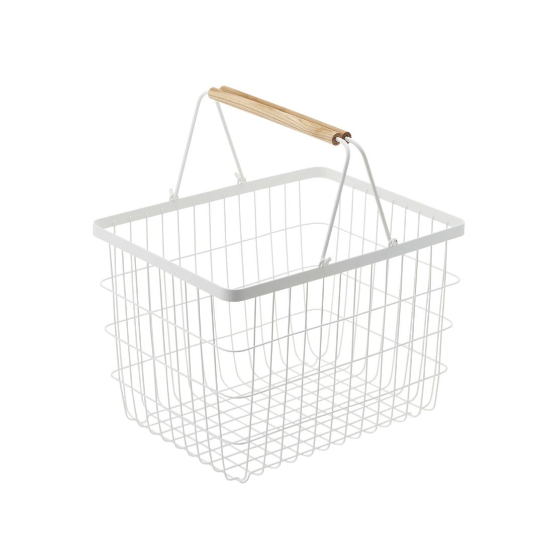 Yamazaki Tosca Laundry Basket White Small Leo & Bella