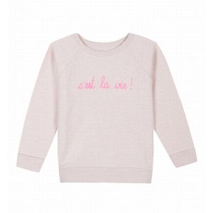 Maison Labiche Sweatshirt C'est La Vie Pink