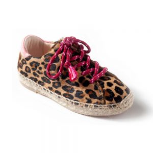 Maison Mangostan SS18 Guarana Espadrille Sneaker Calf Hair Leopard Print