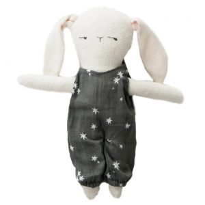 Elliefunday x Rylee + Cru Boy Bunny White Doll With Stardust Jumpsuit Grey