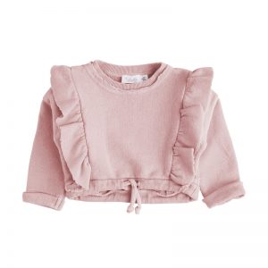 Tocoto Vintage SS18 Baby Sweatshirt Ruffle Pink