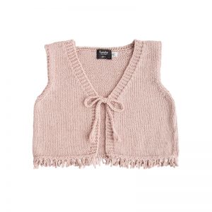 Tocoto Vintage SS18 Knitted Tricot Waistcoat Pink