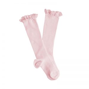 Tocoto Vintage SS18 Baby Lace Knee High Long Socks Pink