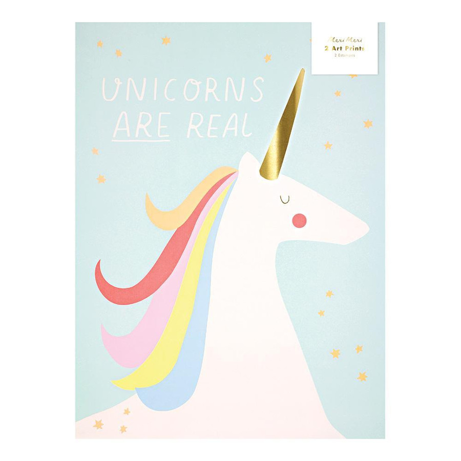 Meri Meri Rainbow Unicorn Print 2PK Leo & Bella