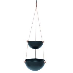 OYOY Pif Paf Puf Hanging Storage Vase Dark Grey Medium