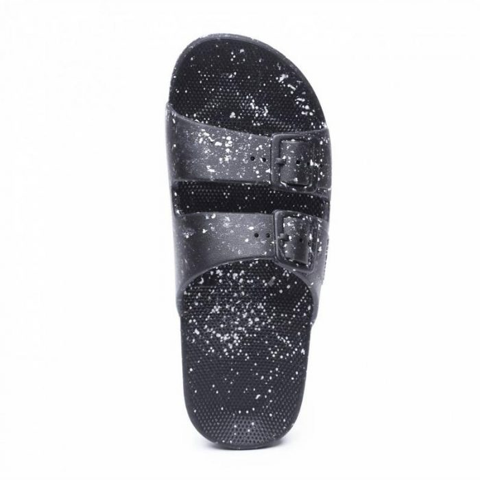 Freedom Moses Kids Sandals Black Splatter - Leo & Bella