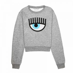 Chiara Ferragni Kids Sweatshirt Eye Logo Grey