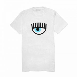 Chiara Ferragni Kids T-Shirt Eye Logo White