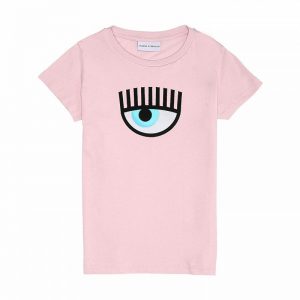 Chiara Ferragni Kids T-Shirt Eye Logo Pink