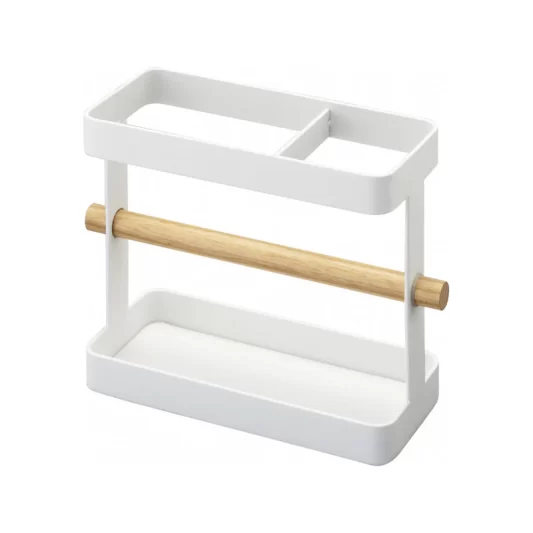 Yamazaki Tosca Kitchen Tool Stand Wide White
