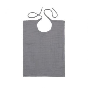 Numero 74 Baby Bib Square Stone Grey