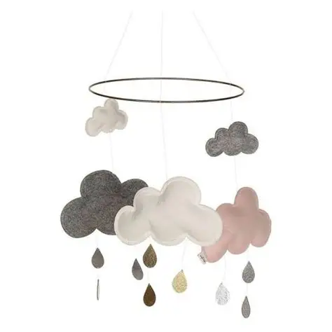 Konges Sløjd Mobile Cloud and Raindrops Pinkberry