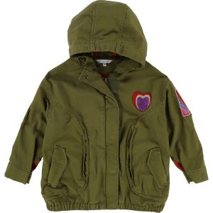 Little Marc Jacobs SS18 Rainbow Parka Jacket Khaki