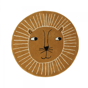 OYOY Lion Rug Caramel