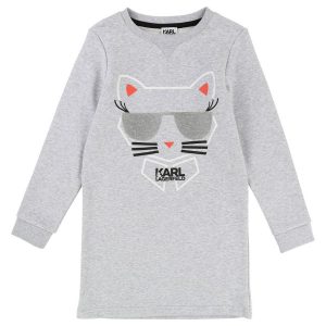 Karl Lagerfeld Kids Karl Sweatshirt Dress Grey