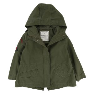 Zadig & Voltaire Kids SS18 Hooded Parka Khaki