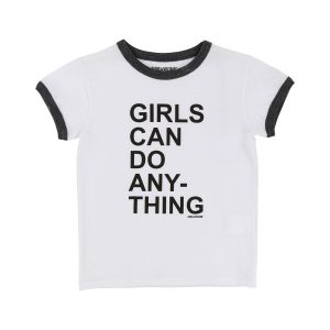 Zadig & Voltaire Kids SS18 Girls Can Do Anything T-Shirt White