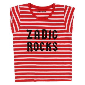 Zadig & Voltaire Kids SS18 Zadig Rocks Red & White T-Shirt