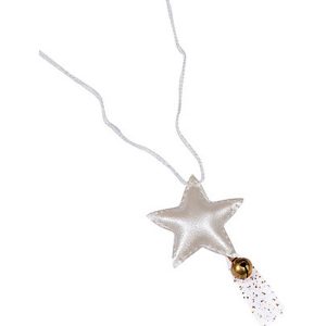 Numero 74 Iridescent Star Necklace Cream