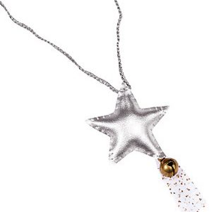 Numero 74 Iridescent Star Necklace Silver